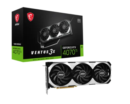 MSI GeForce RTX 4070Ti VENTUS 3X 12G OCV1 12GB GDDR6X Video Graphics Card