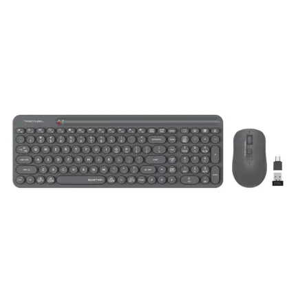 A4Tech FG3300 Air2 QuietKey 2-Zone Combo Desktop - Zone Grey