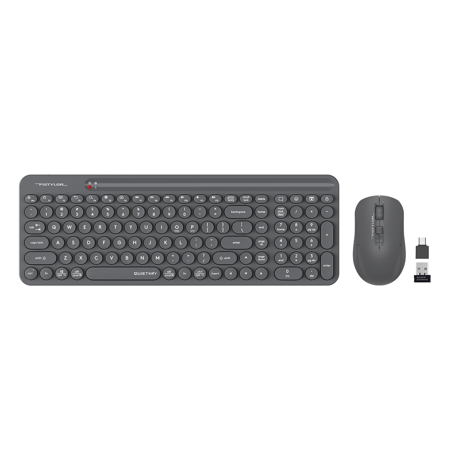 11_580d8830-c937-4e36-9fce-fc84d11e42d5-1.png A4Tech FG3300 Air2 QuietKey 2-Zone Combo Desktop - Zone Grey