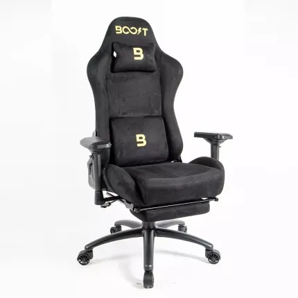 Boost Dominion Ergonomic Chair With Footrest - Black