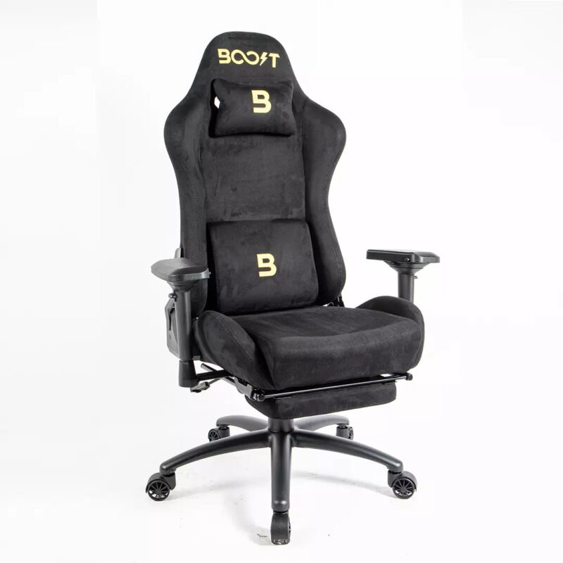 Boost Dominion Ergonomic Chair With Footrest - Black