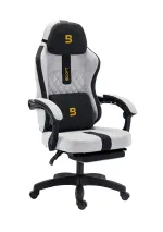 Boost Surge Pro Ergonomic Chair with Footrest - Grey Black - view 2
