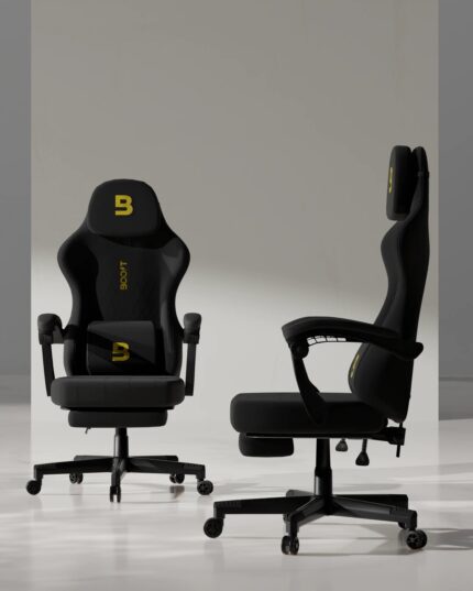 Boost Surge Pro Ergonomic Chair with Footrest - Black - view 2