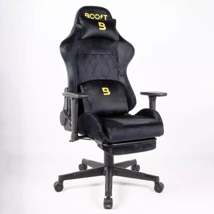 Boost Ascend Ergonomic Chair - With Footrest Black