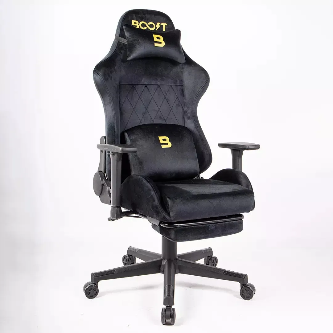 Boost Ascend Ergonomic Chair With Footrest | Black