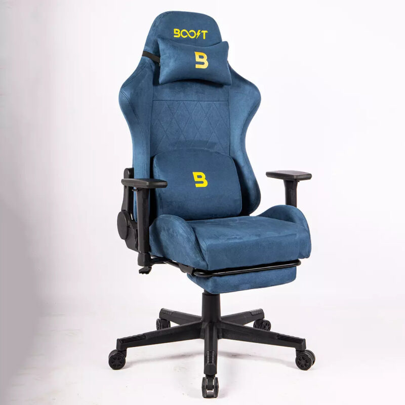 Boost Ascend Ergonomic Chair With Footrest - Blue