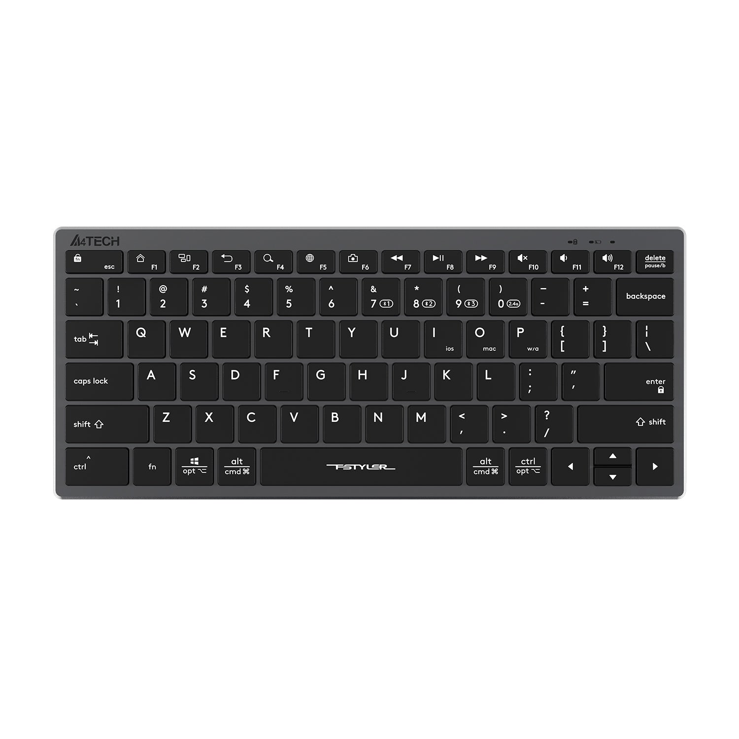 FBX51C_1.jpg A4Tech FBX51C Bluetooth & 2.4G Wireless KB - Black White Scissor