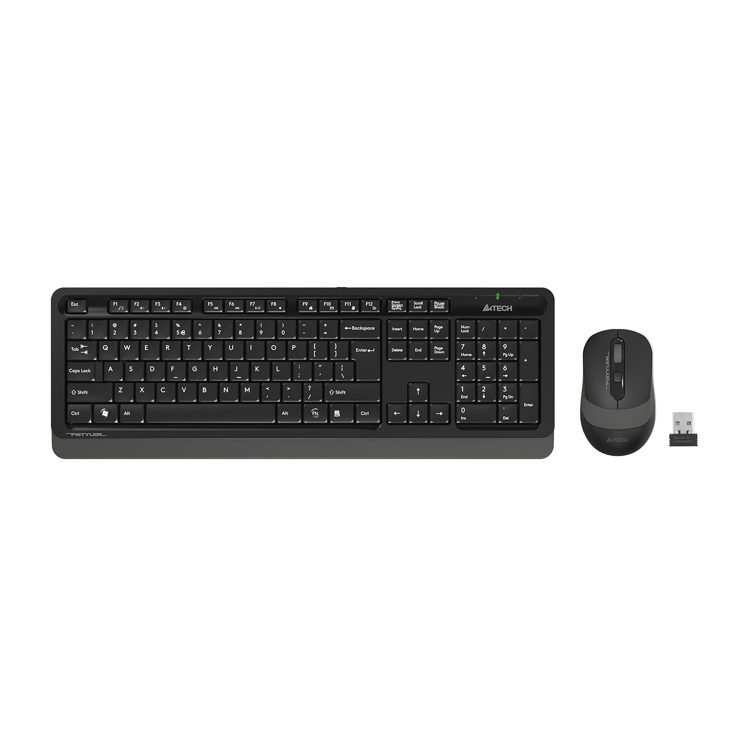 FG1010Grey_1.jpg A4Tech FG1010S GREY MULTIMEDIA FGK10 + FG10S SILENT CLICK