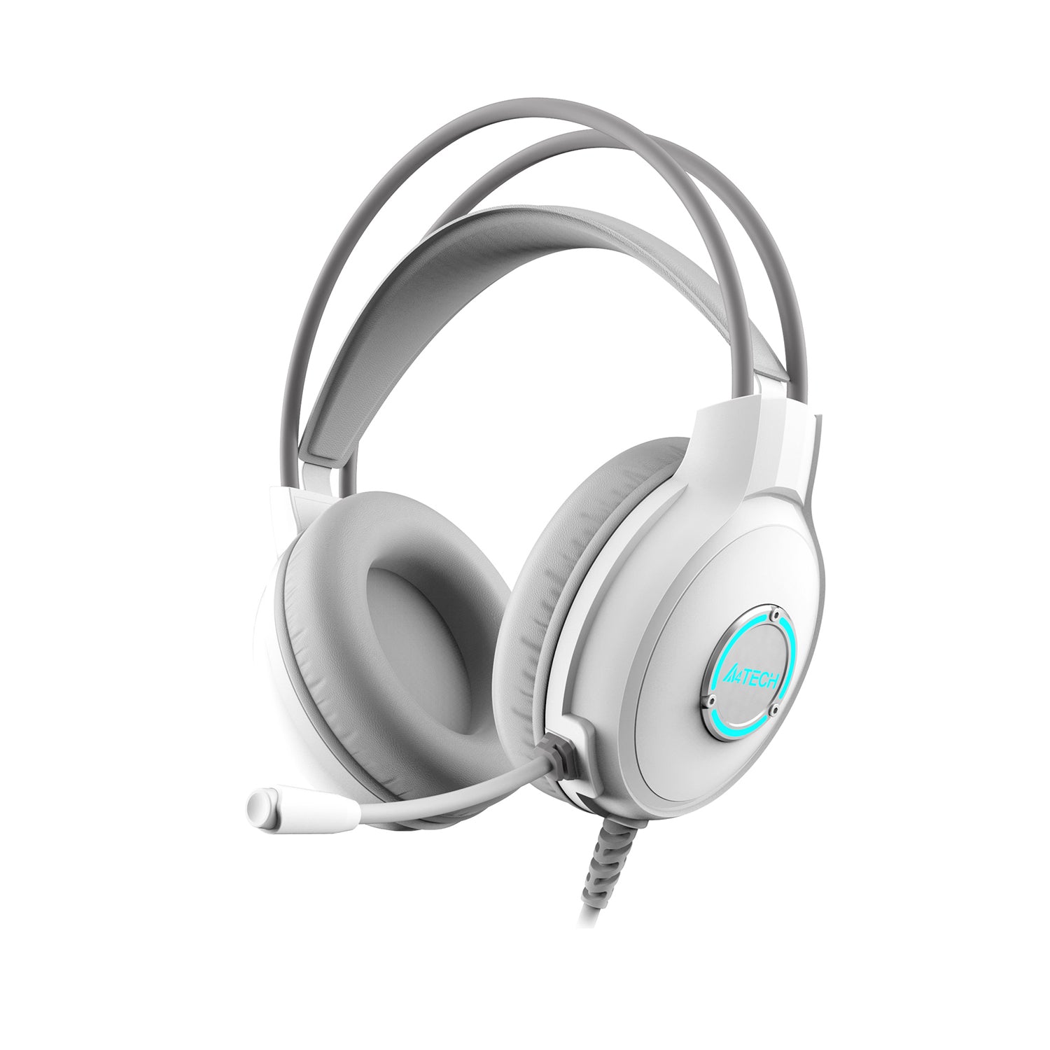 FH300U_1.jpg A4Tech FH300U Neon Illuminate USB Stereo Headset - White