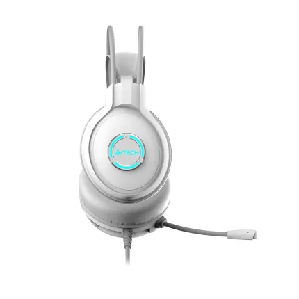 A4Tech FH300U Neon Illuminate USB Stereo Headset | White - image 4