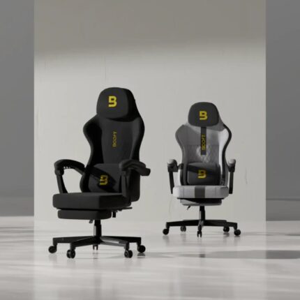 Boost Surge Pro Ergonomic Chair with Footrest Black