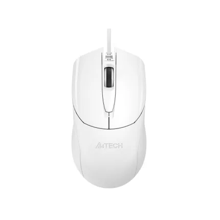 A4Tech OP-750S Optical Mouse (Teflon Feet) - White