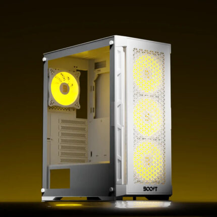 Boost Enclosure Pro Series P300 - White 4 Infinite ARGB Fans