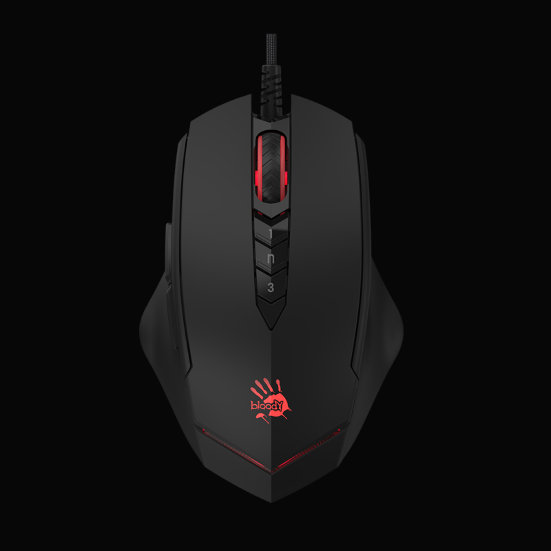 Bloody V8M Gaming Mouse (New Design) - Metal X'glide Multicore