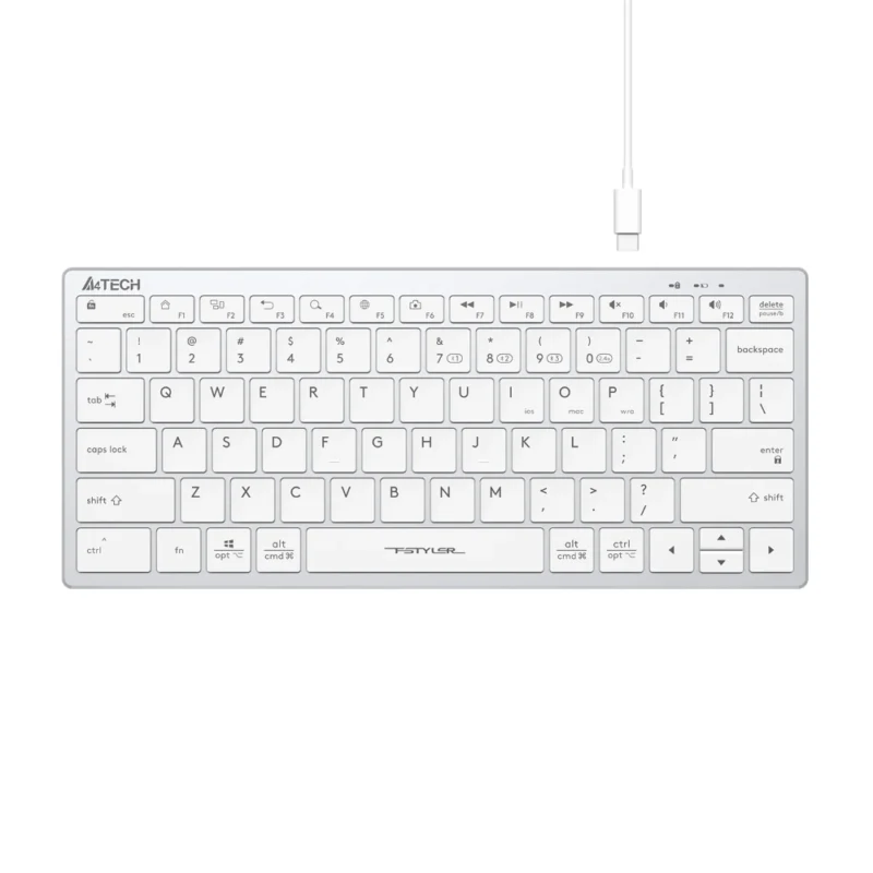A4Tech FBX51C Bluetooth & 2.4G Wireless KB - Black White Scissor