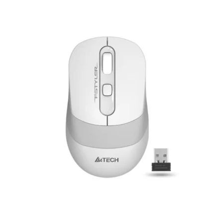 A4Tech FG10S 2.4G Wireless Mouse - Grey White