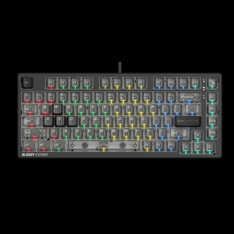 Bloody MS76 Magnetic Switch Gaming Keyboard | Stellar Black