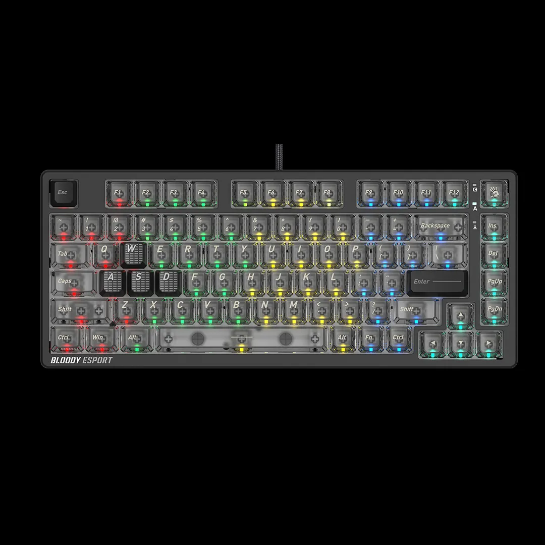 Bloody MS76 Magnetic Switch Gaming Keyboard | Stellar Black
