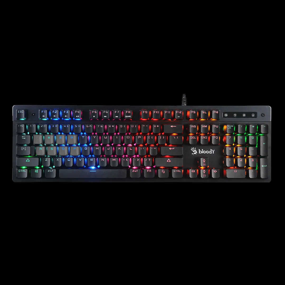 Bloody B500N Mecha-Like Switch Neon Backlit Gaming Keyboard | Black