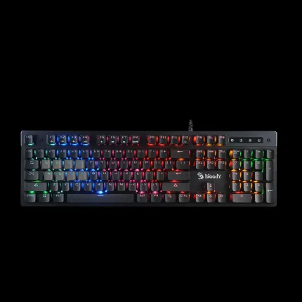 Bloody B500N Mecha-Like Switch Neon Backlit Gaming Keyboard - Black - view 2