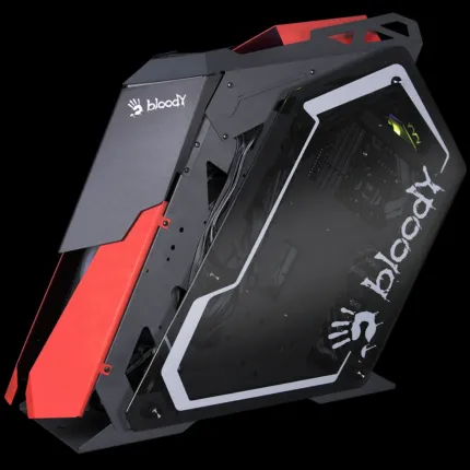 Bloody GH-30 Rogue Mid Tower Gaming Case - Black Red - view 2