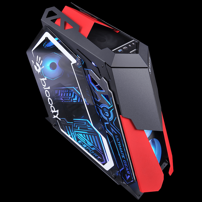 Bloody GH-30 Rogue Mid Tower Gaming Case - Black Red