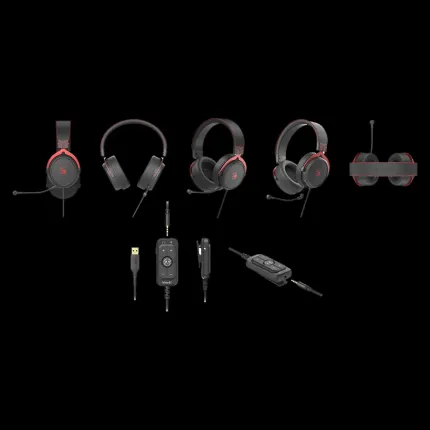 Bloody M590i 7.1 Virtual Surround Sound Gaming Headset | Red - image 3