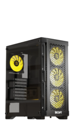 Boost Enclosure Pro Series P300 - Black 4 Infinite ARGB Fans - view 2