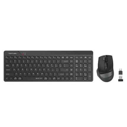 A4Tech FG2400 Air2 2.4G Wireless QuietKey Combo Set - Black