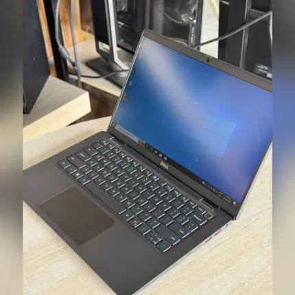 Dell Latitude 7420 keyboard and touchpad, angled view